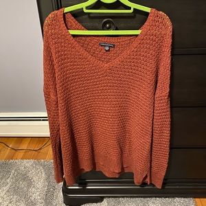Burnt orange American eagle sweater